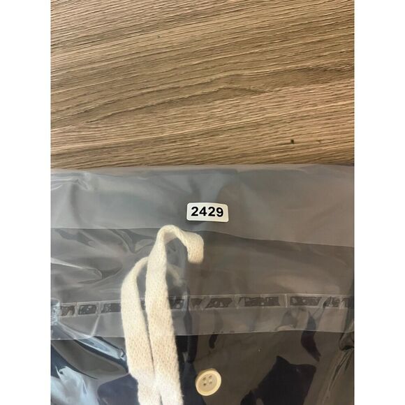 Bylt Drop Cut L/S Hooded Henley Long Sleeve Navy Blue Men's XL Pullover Stretch - Picture 2 of 11